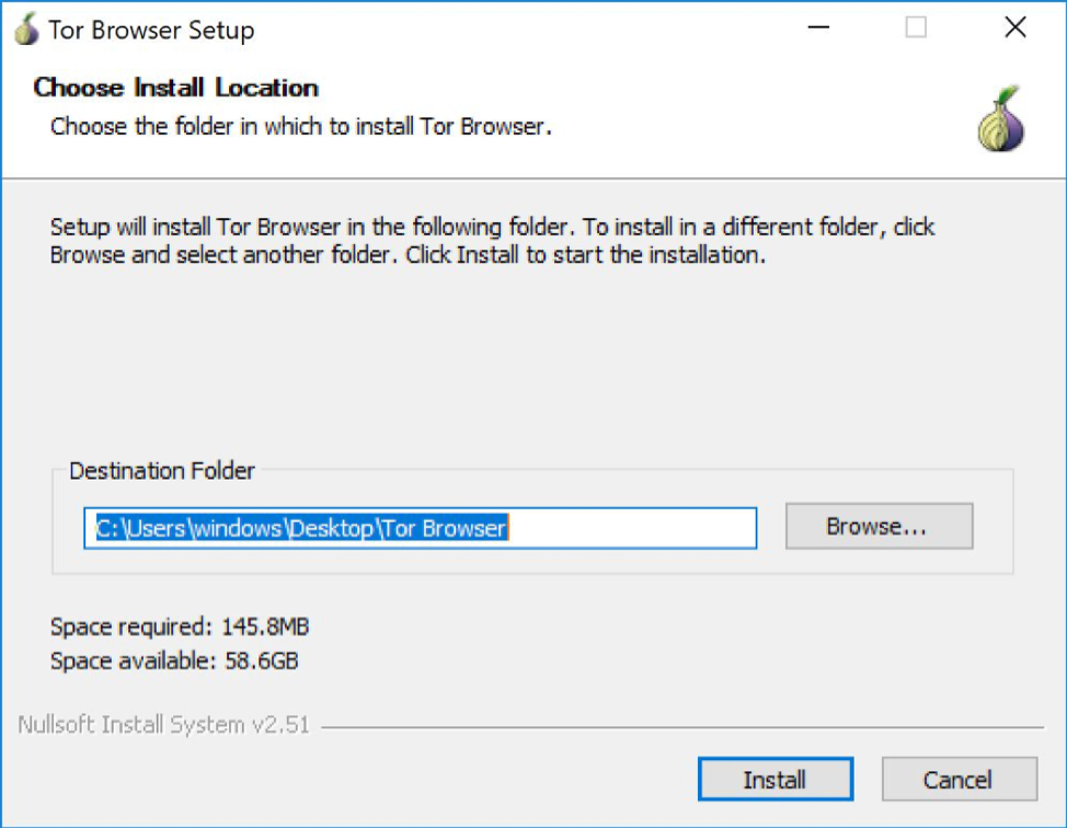 رسالة الموافقة علي الشروط واستكمال تثبيت الملفات اضغط علي زر install