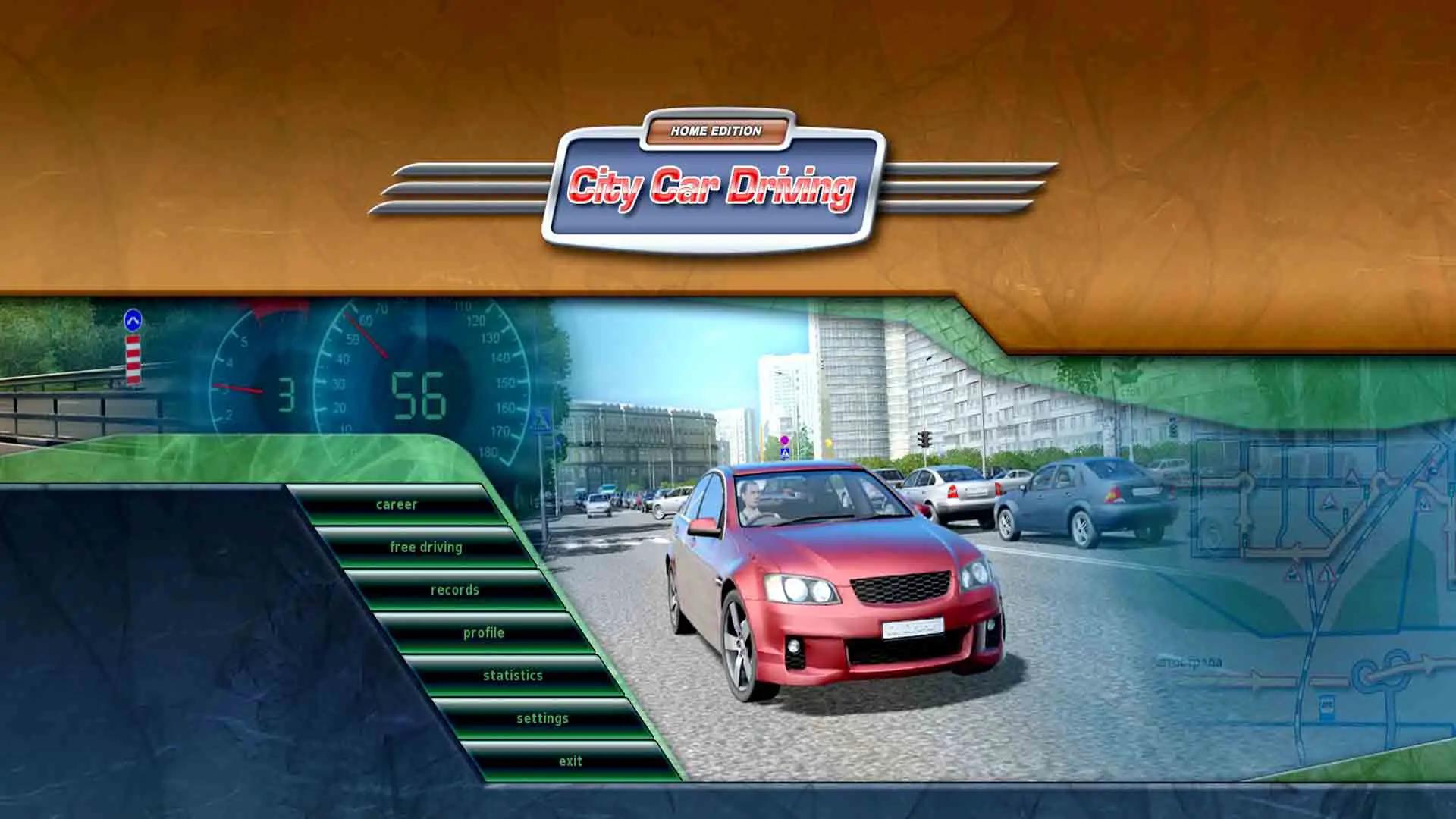 تحميل لعبة city car driving من ميديا فاير